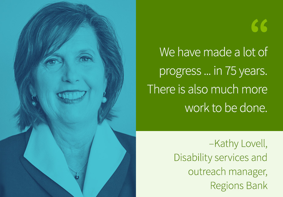 Kathy Lovell, disability services and outreach manager, Regions Bank