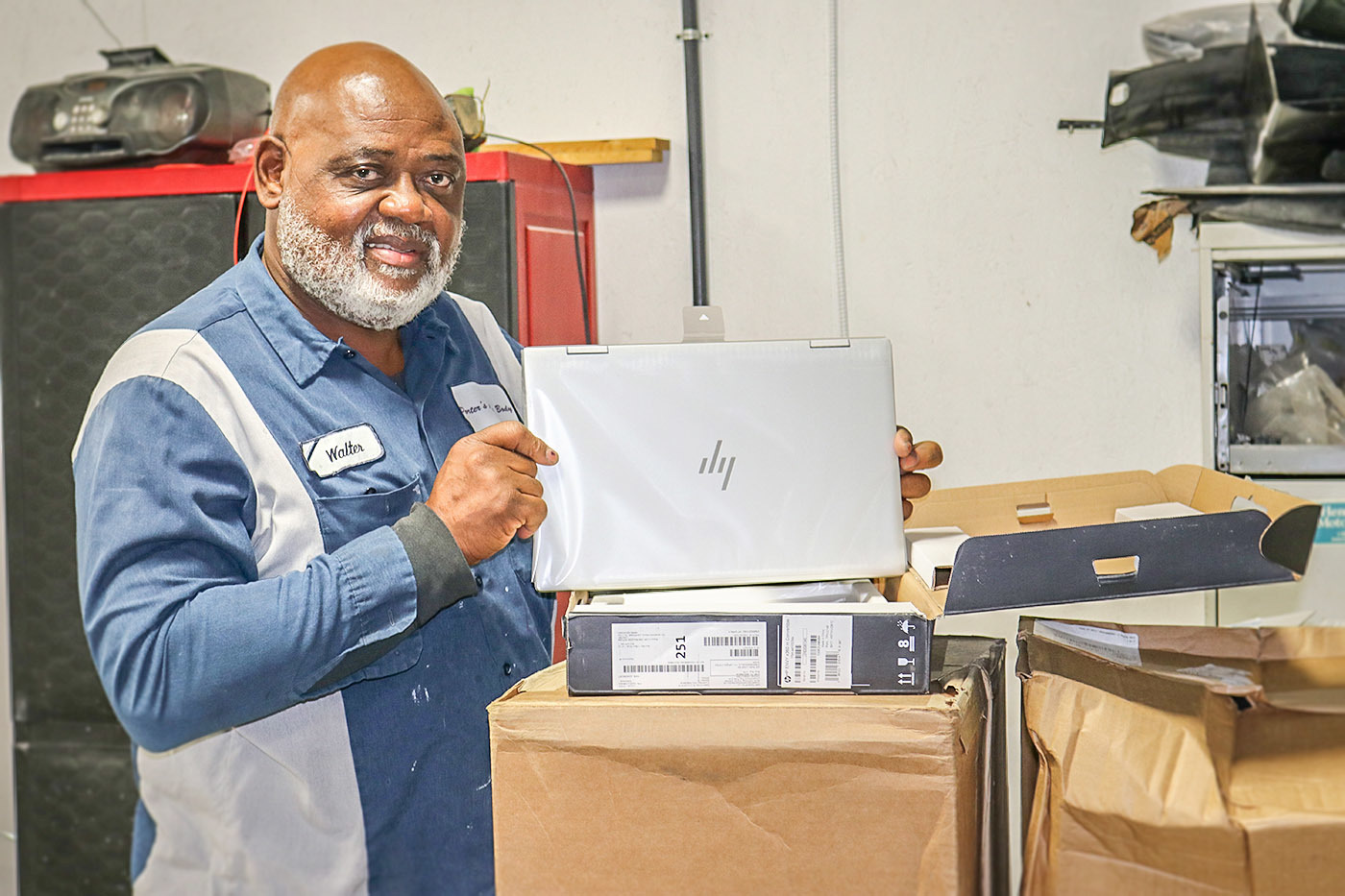 Epes has nine people in city leadership, so Mayor Porter made a priority to purchase laptops and other office equipment to allow everyone to work remotely during COVID-19.