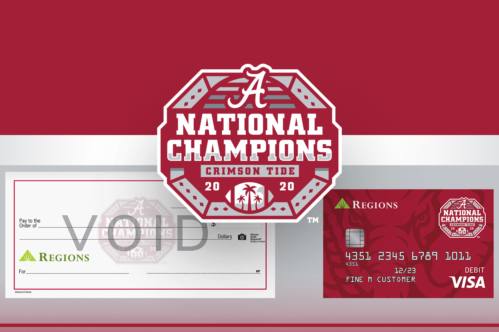 #RollTide: Regions Bank Offers National Championship Debit Cards and Checks