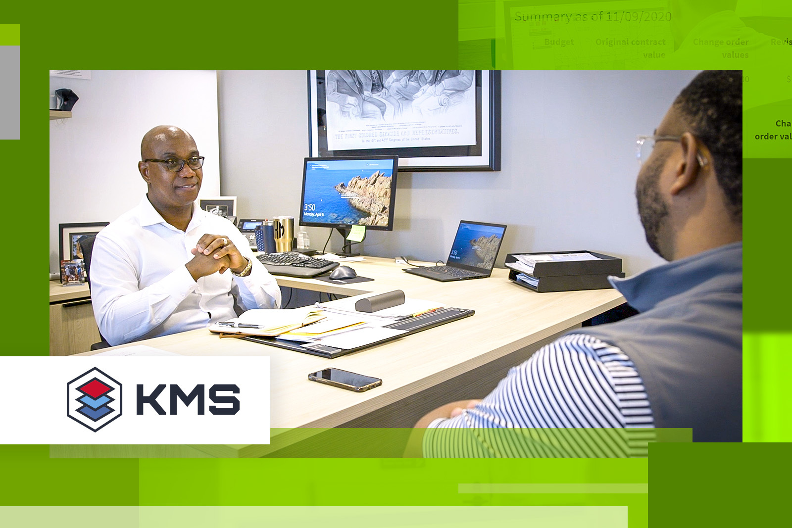 KMS CEO Mike Kemp and son