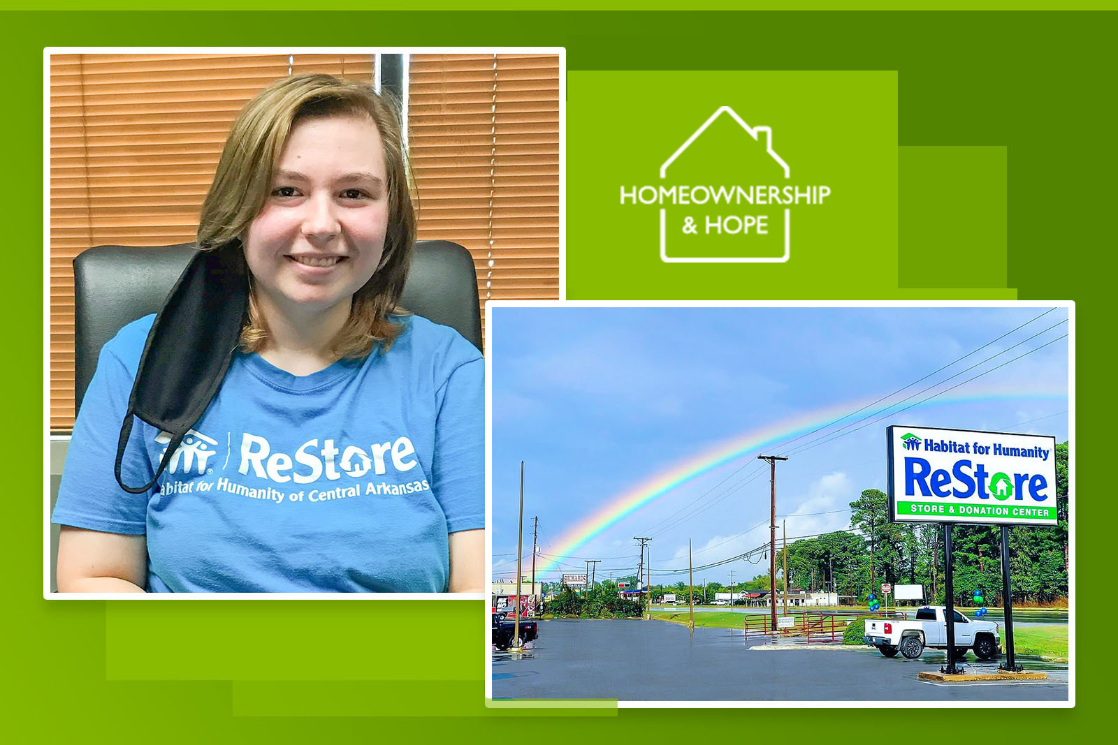 Photos of Emma Bowen and the Little Rock Restore location...