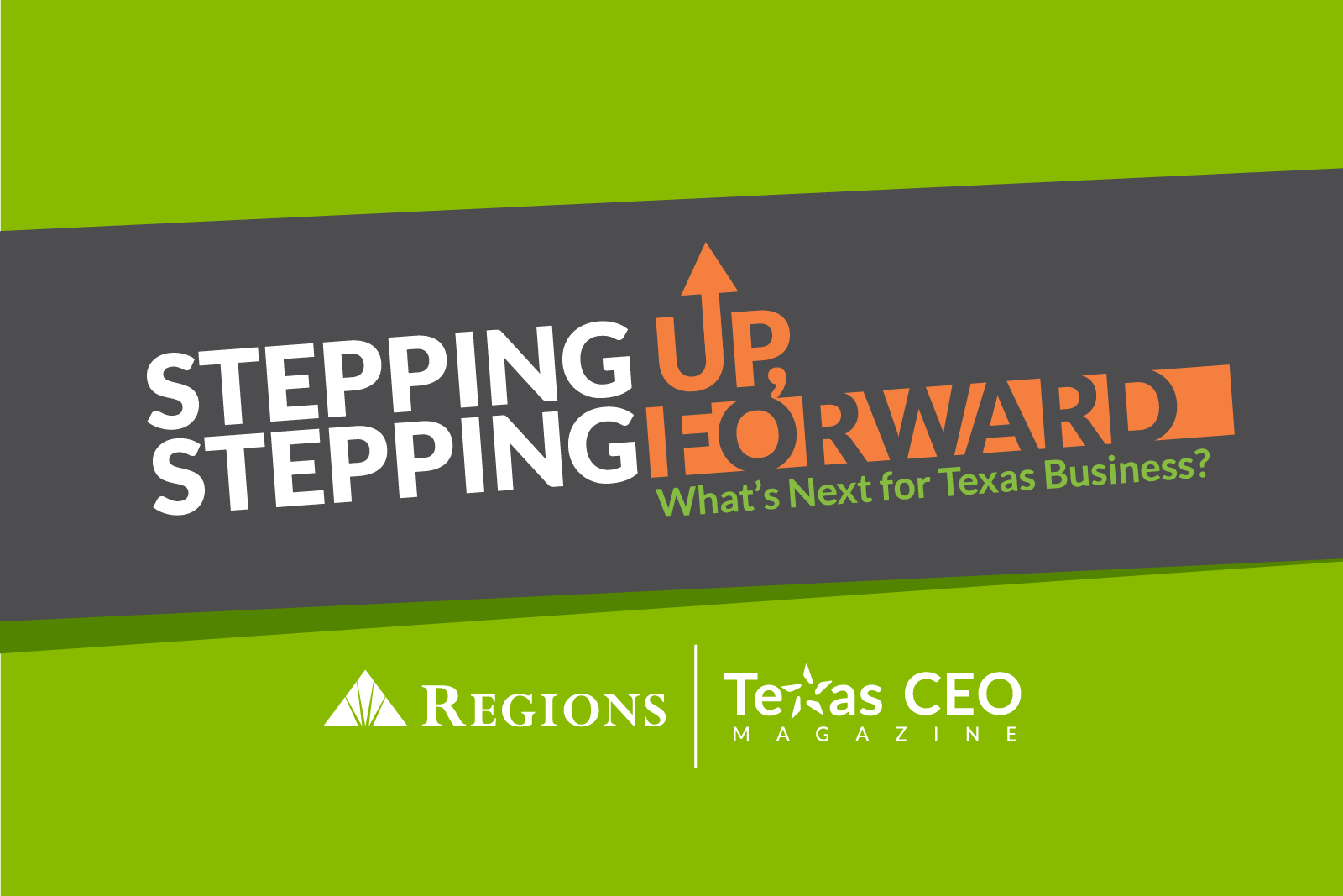 Stepping Up, Stepping Forward Logo