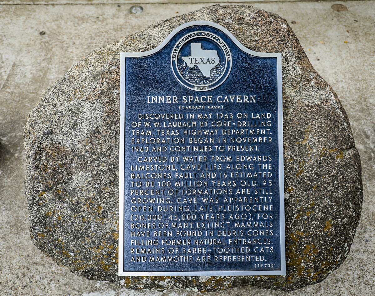 Inner Space Cavern is one of the best-preserved cave systems in all of Texas.
