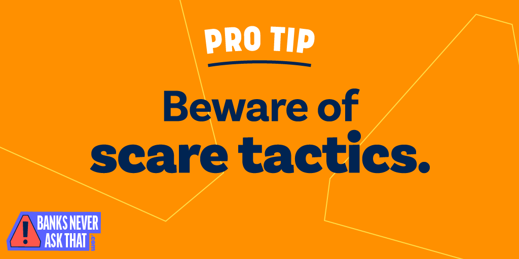 pro tip, beware of scare tactics