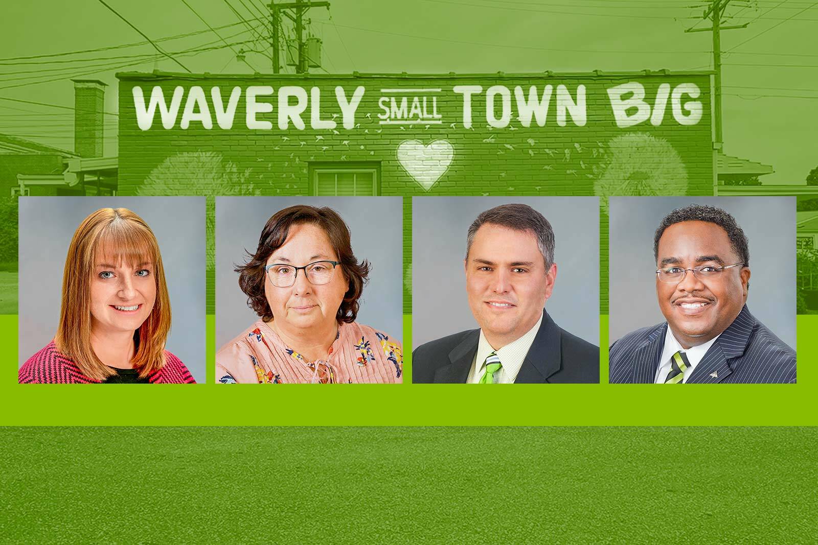 photos of four Regions Bank associates from Waverly