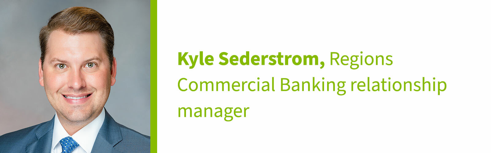 Kyle Sederstrom Headshot and Title