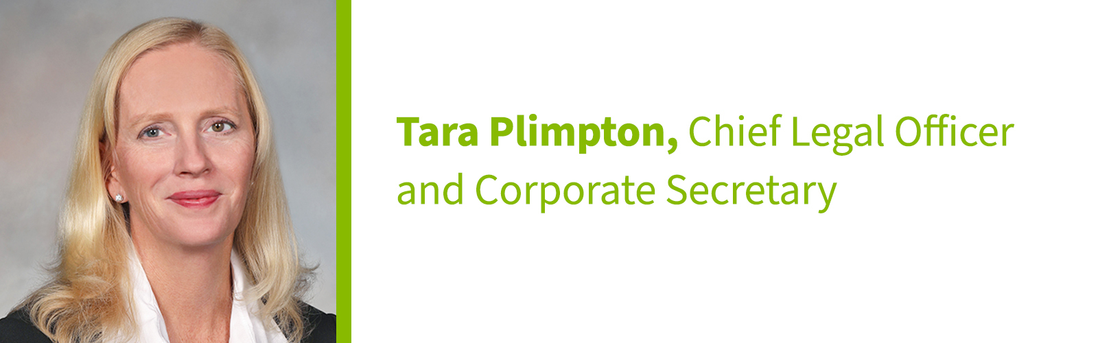 Tara Plimpton headshot and title
