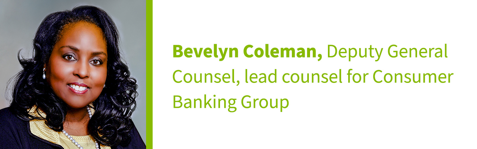 Bevelyn Coleman headshot and title