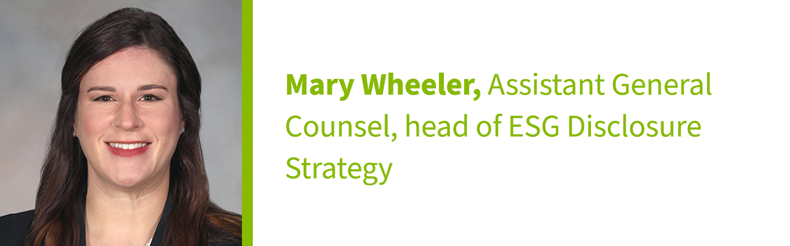 Mary Wheeler headshot and title