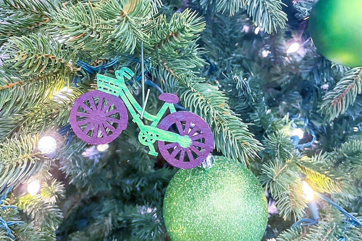 Big Bike on the Christmas tree