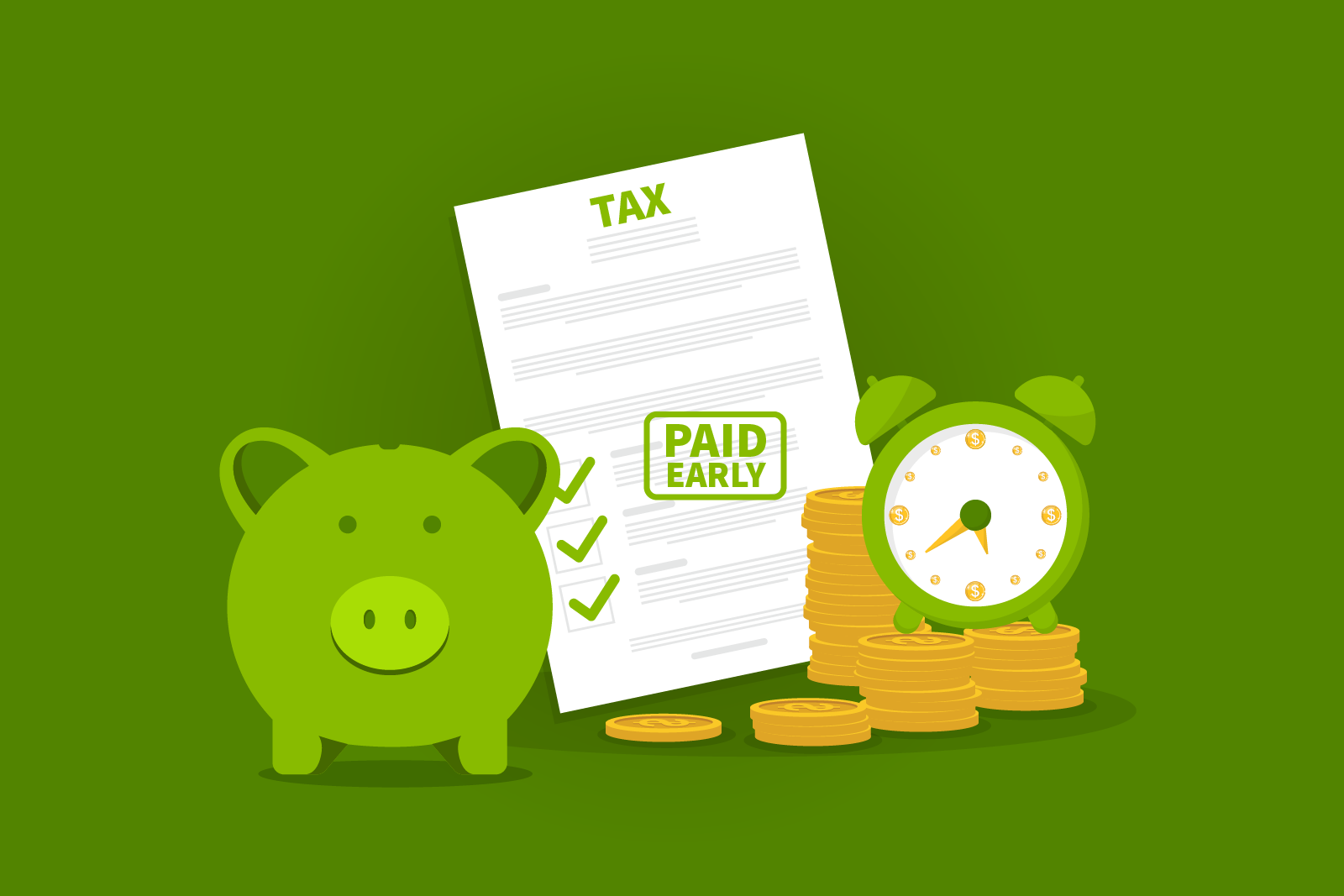 Early Pay Tax illustration