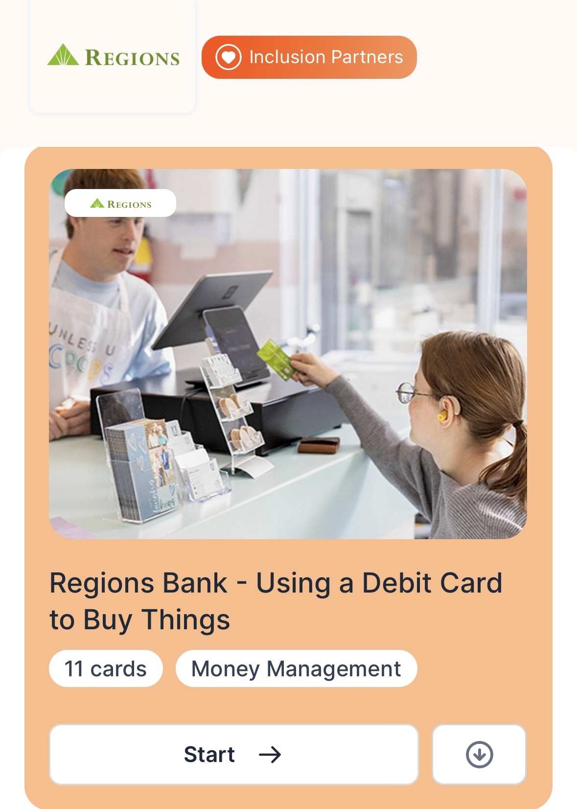 Using a Debit Card screenshot