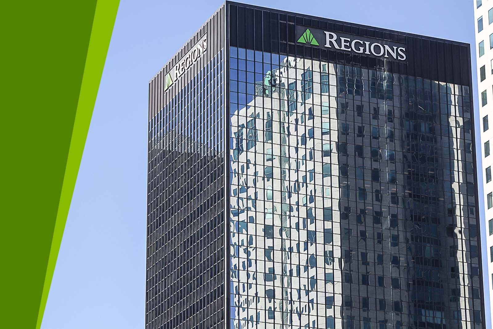Exterior of Regions Center.