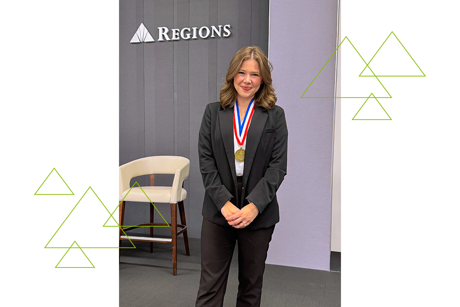 Sydney Johnson, a Treasury Management relationship manager at Regions Bank.
