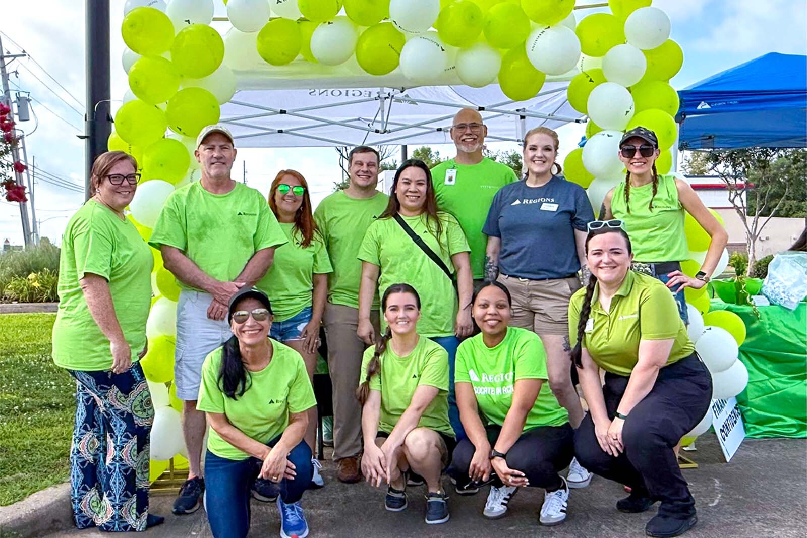 Regions associates at Shreveport-Bossier Open House and Regions Community Day.