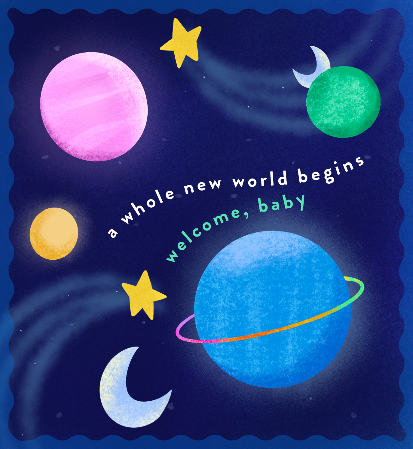 A Whole New World Begins Ecard