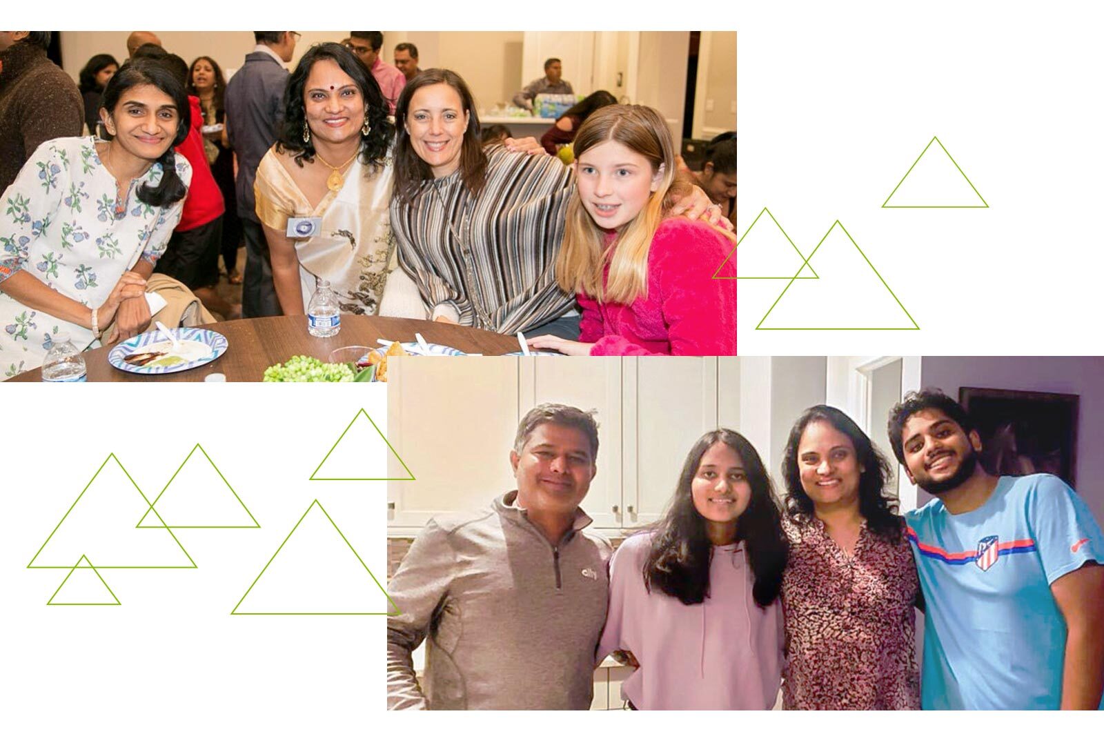 Sumitha Natarajan with family and friends.