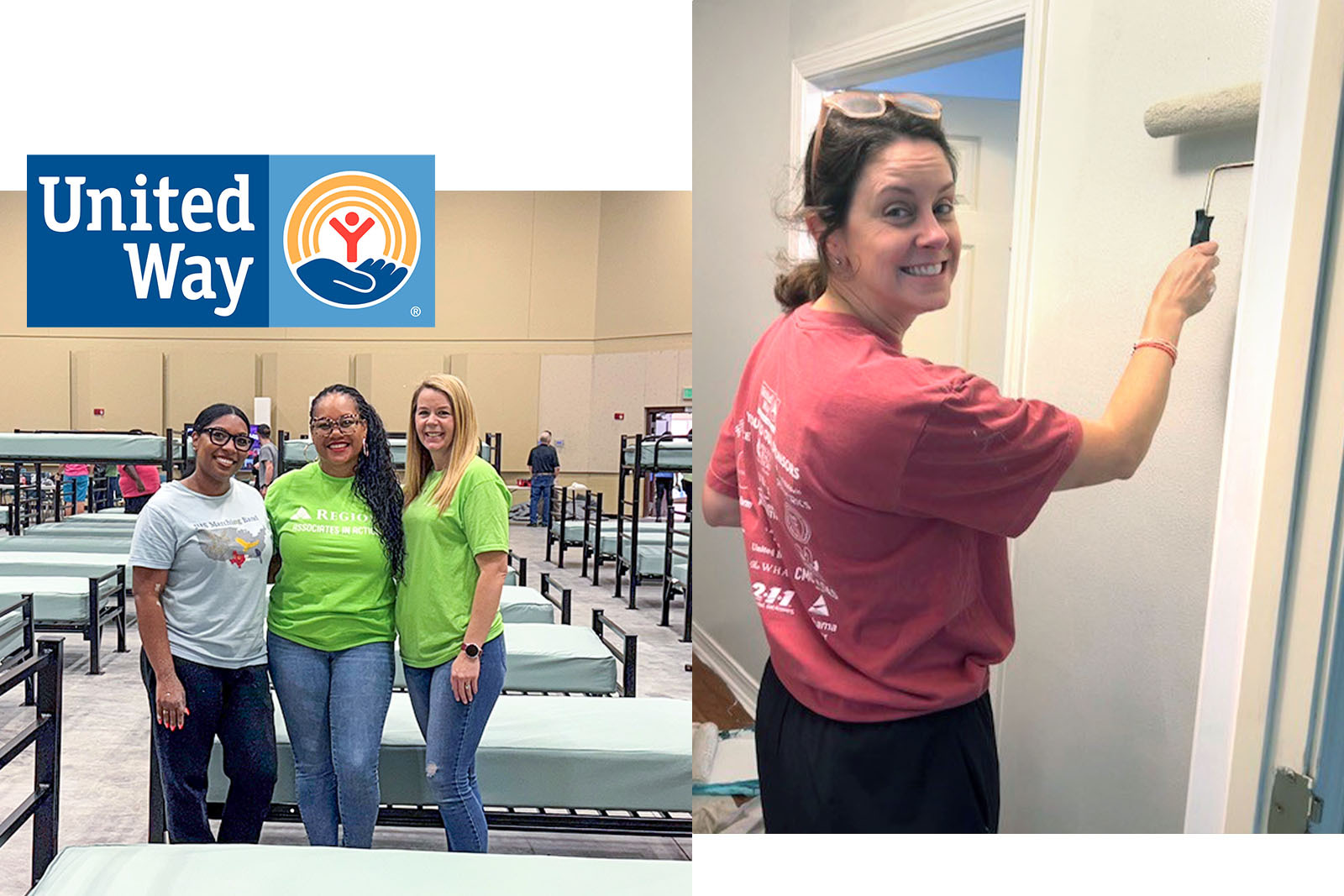 Regions volunteers for United Way.
