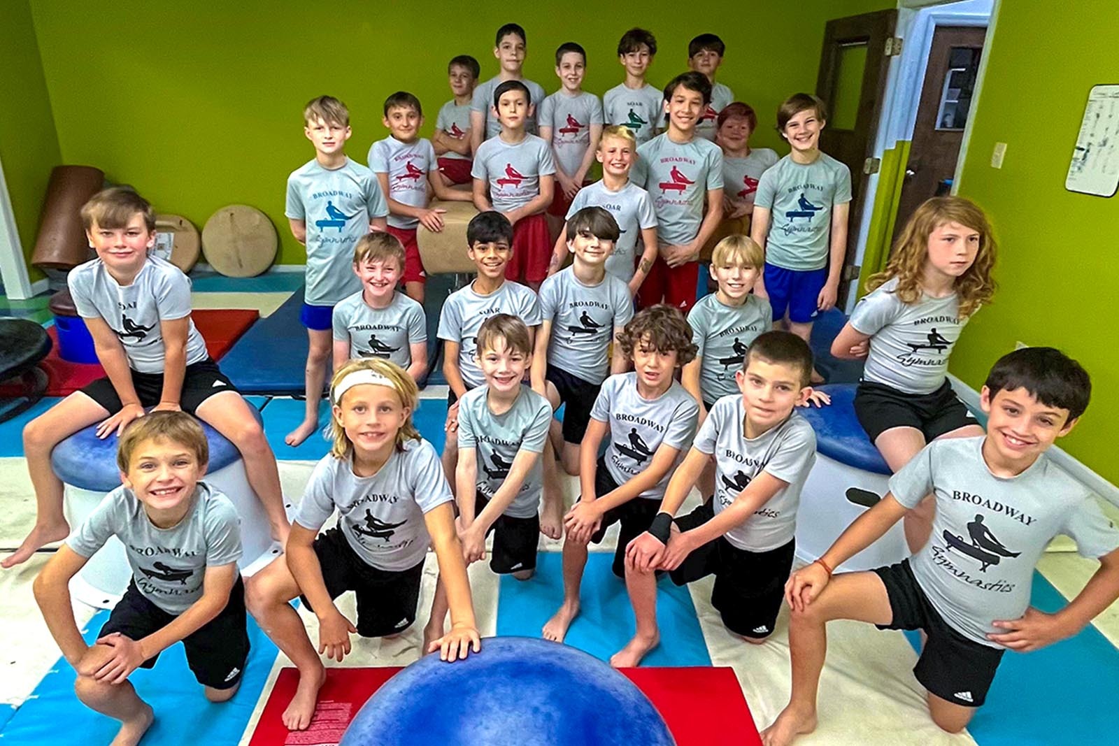 Students at SOAR Gymnastics.