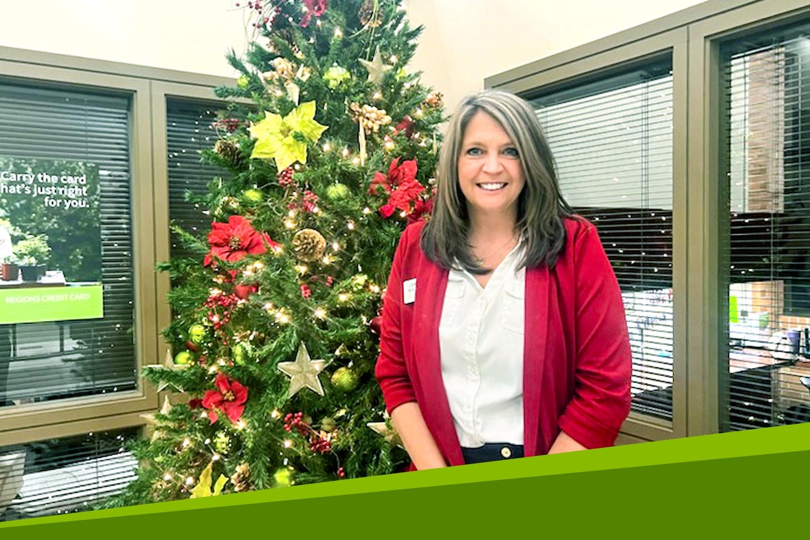 Christy Williams manages Regions Bank’s Milan South Main branch in...