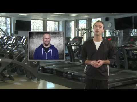 video still showing man in gym