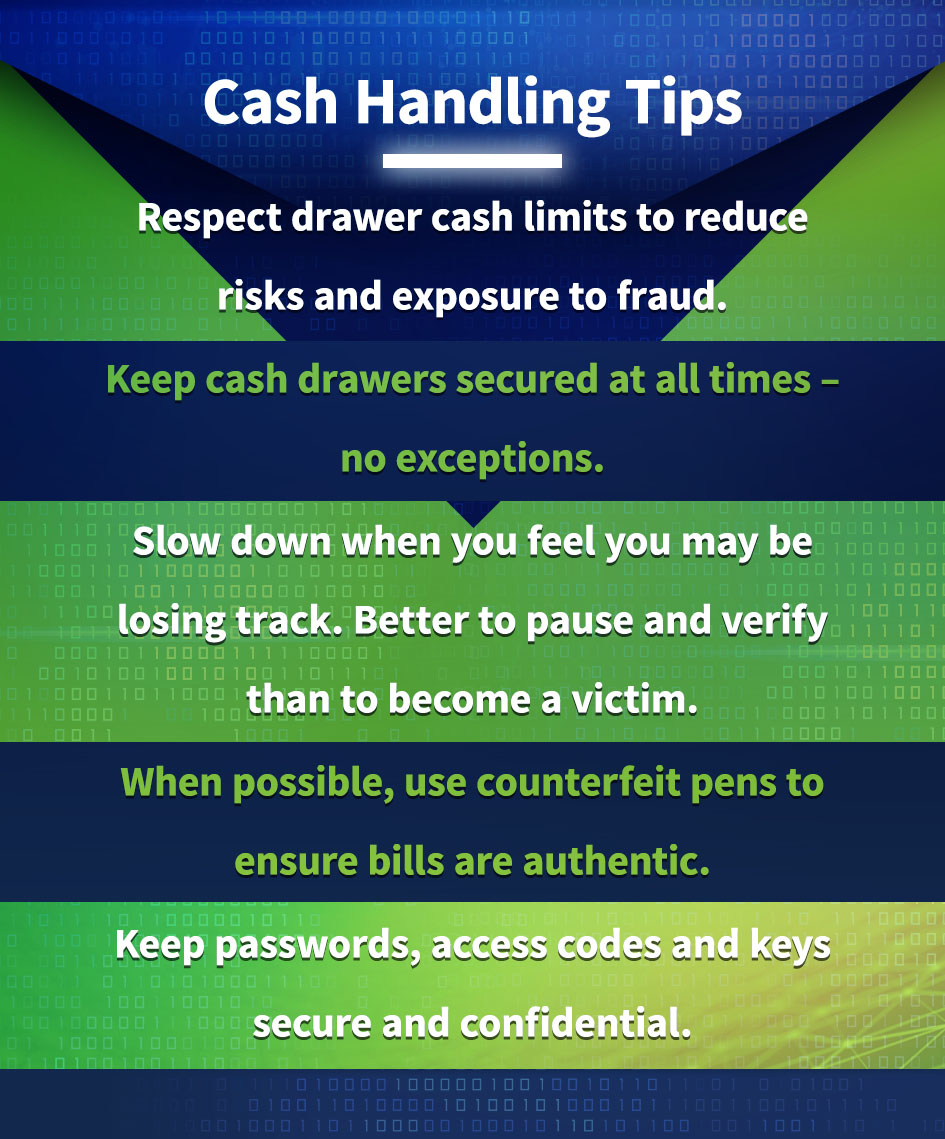 cash handling tips infographic